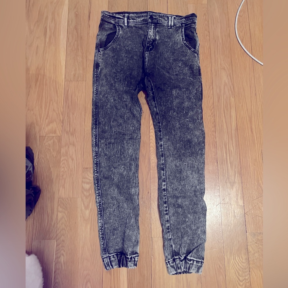 STANDARD CLOTH Men’s Acid Washed Denim Larsson Joggers Sz 30